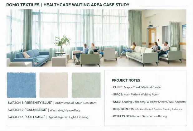 Romo Healthcare waiting areas fabric case